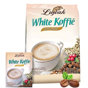 印尼原装进口猫斯露哇原味白咖啡猫屎三合一速溶咖啡20小包400g