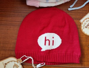 商场同款爱的热浪针织帽儿童宝宝婴儿初生帽子纯棉内衬