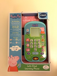 现货美国Vtech小猪佩奇英语英文儿童仿真电话手机玩具礼物2岁+