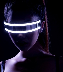 萤火虫酒吧gogo发光眼镜LED新款科技感配饰夜店dancer演出道具