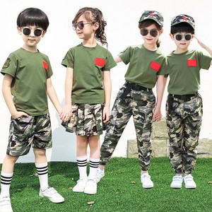 儿童迷彩服套装夏季男童特种兵军训服装军装表演服六一合唱演出服