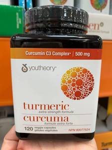 加拿大直邮Youtheory Turmeric姜黄素胶囊保护好 肝脏120粒/瓶