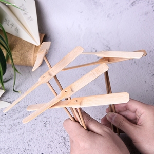 木质竹蜻蜓儿童手搓飞天仙子竹子竹制手工diy玩具学生科技小制作