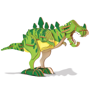 木制男孩儿童益智玩具拼装动物模型恐龙化石霸王龙翼龙3D立体拼图