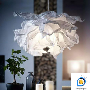 创意客厅餐厅卧室书房纸灯北欧装饰云朵吊灯简约现代吊灯灯罩个性