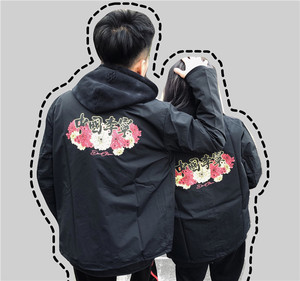中国李宁限量潮流夹克 时装周联名男女刺绣开衫立领外套AJDP257-1