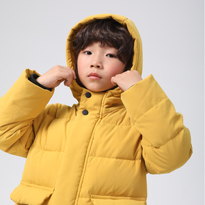 【鹅绒】男童白鹅绒工装羽绒服中长款2023新款冬季保暖儿童冬装
