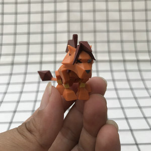 正版散货 SQEX 最终人偶幻想 狮子 公仔摆件模型玩具礼物