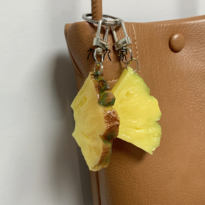 菠萝挂件~钥匙扣个性仿真美食挂饰包包背包挂扣airpods手机绳礼物