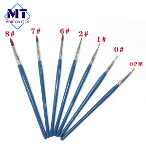 牙科材料上瓷笔 8号7号6号2号1号0号上瓷笔 上釉笔OP笔毛笔堆瓷笔