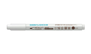 白色记号笔 0.7mm雄狮白色打点笔  雄狮油漆笔 MTN-307水灿金属笔