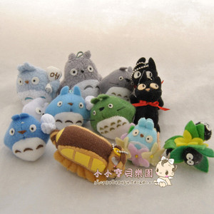 日本卡通毛绒宫崎骏魔女宅急便黑猫吉吉龙猫Totoro 挂件公仔卡包