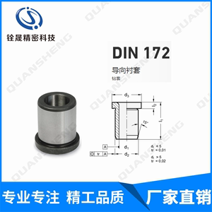 DIN172导向衬套 轴套德标GANTER标准08910 DIN179精密钻套norelem