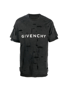 【DeLuxe】Givenchy纪梵希 24SS02 男士  做旧破洞圆领T恤BM71GL3