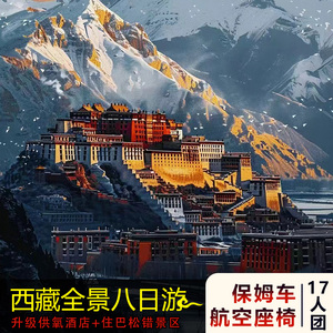 五一不涨价 西藏旅游拉萨林芝羊湖纳木错8天7晚跟团游保姆车17人