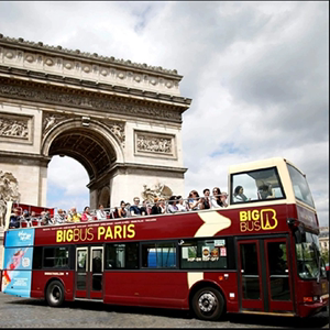 [巴黎随上随下观光巴士-随上随下巴士夜间观光]巴黎Big Bus夜游观光巴士