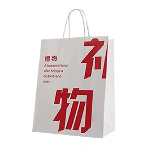 包邮Edo牛皮纸袋手提袋1件装节日生日礼袋小清新礼物纸袋高档便携