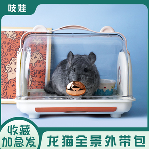 龙猫外带包遛弯外出短途旅游方便携带外带箱豚鼠兔子外带笼防漏尿