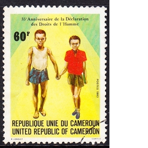 喀麦隆信销邮票 1983年 人权宣言35周年 2-1