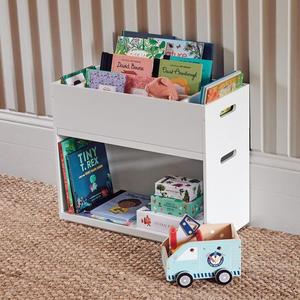 豆米宝贝儿童玩具收纳柜北欧风自由重叠书架大容量绘本架懒角落