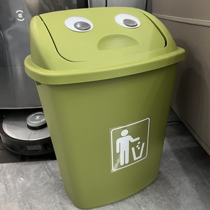 绿色垃圾桶大容量环保分类垃圾桶卧室垃圾桶客厅垃圾桶可爱创意潮
