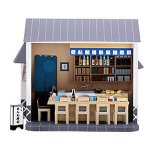 日式居酒屋寿司店商店3d立体纸模型DIY手工制作儿童折纸益智玩具