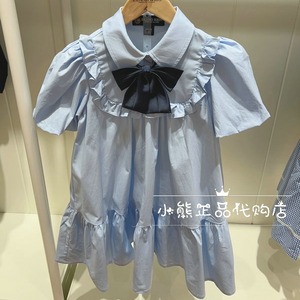 Eland Kids衣恋童装专柜正品 24夏女童学院风连衣裙EKOWE2422A