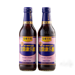 宝鼎天鱼康乐醋500ml大米酿造蘸食虾蟹凉拌蜂蜜香甜醋汁包邮