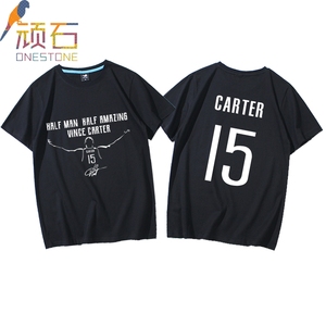 文斯卡特退役纪念短袖T恤男款猛龙扣篮大赛VINCE CARTER学生球迷