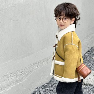 简约时髦韩版水桶斜挎包幼儿小包包2023新款小孩零钱包男童单肩包