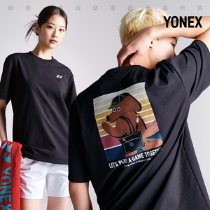 2024春夏新款YONEX尤尼克斯韩国羽毛球服短袖男女同款速干吸汗T9