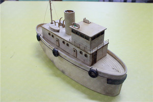 阿卡迪遥控拖轮木质航海舰船模型手工制作玩具DIY自己动手散件
