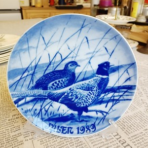 鑫鑫西洋中古艺术德国名瓷海德堡1989年限量发行鸟类保护纪念瓷盘