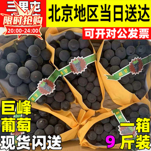辽宁超甘无核葡萄9斤4-5串/箱辽峰葡萄无籽葡萄非巨峰玫瑰香葡萄