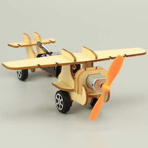 科技小制作电动滑行飞机固定翼儿童自制手工发明DIY拼装航模材料