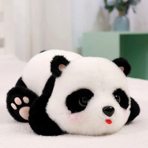 可爱小熊猫玩偶睡觉公仔花花大熊猫毛绒玩具抱枕幼崽男女圣诞礼物