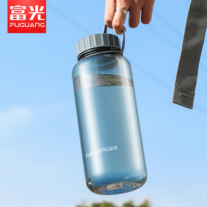 富光塑料水杯男大容量户外运动水壶便携水瓶防摔太空杯子1000ml