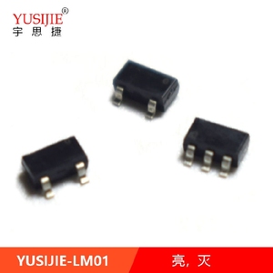 YUSIJIE-LM01 电源ON OFF封装芯片贴片开关IC SOT23-5触发LED亮灭