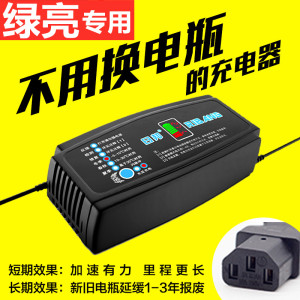 绿亮电动车电瓶充电器48V20AH48V12AH60V20AH64V72V20A依莱达绿源