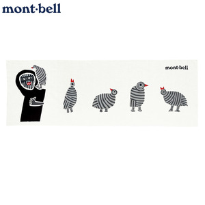 日本代购montbell毛巾户外运动洗脸巾纯棉柔软吸汗亲肤雷鸟和山人