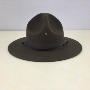 新款纯羊毛大檐硬质牛仔帽教官帽美海军陆战队帽子童军BP礼帽包邮