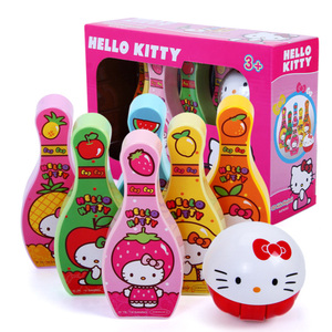 凯蒂猫Hellokitty保龄球套装益智玩具亲子运动幼儿园室内女孩