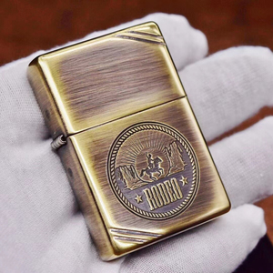 原装正品 美国zippo 黄铜1937切角 西部牛仔 之宝煤油打火机