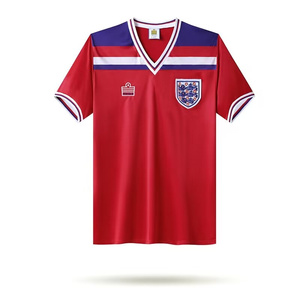 复刻版1982年世界杯英格兰队客场复古老款球衣短袖经典旧款足球服