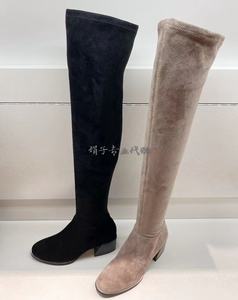 Le saunda莱尔斯丹女鞋 国内代购2018冬款靴子 长靴过膝靴9T52103