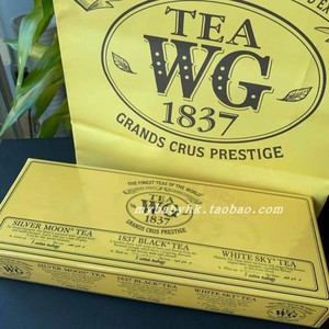 香港代购直邮新加坡Tea WG银月1837红茶白色天空茶包15包盒装