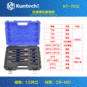 奔驰宝马奥迪路虎传祺缸盖螺丝拆卸专用工具RT13 T52 T55 T60套筒
