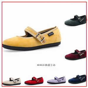 韩国代购VICTORIA维多利亚女童平底儿童布鞋软底单鞋布鞋J104913