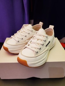 韩国代购直邮Umbro茵宝 牛筋底增高男女同款白色休闲运动鞋
