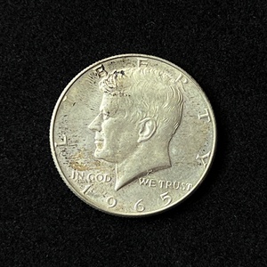 【美洲】美国50美分 低银币 肯尼迪总统头像 外国硬币